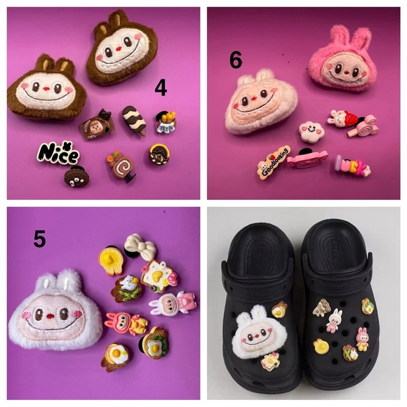 Fuzzy Monster no brand Crocs Plastic Clog Charms sets - Picture 2 of 10